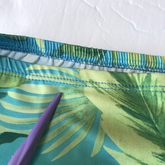 Vintage Y2K No Boundaries Skirt Small Floral Stretch Tropical Hawaiian Swim Surf - Picture 9 of 12